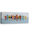Canvas painting - Colourful birds | FEEBY