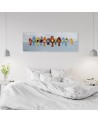 Canvas painting - Colourful birds | FEEBY