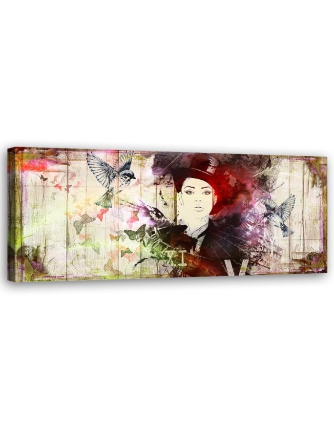 Canvas print for room - Woman's face abstract | FEEBY