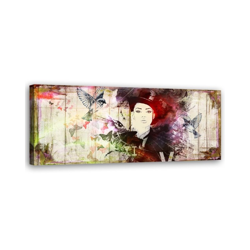 Canvas print for room - Woman's face abstract | FEEBY