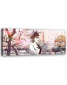Decorative painting for wall - Woman Eiffel Tower | FEEBY