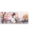 Decorative painting for wall - Woman Eiffel Tower | FEEBY