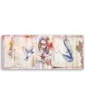 Canvas print for the living room - Girl with book | FEEBY