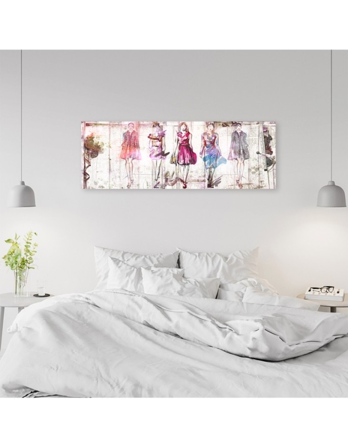Canvas print for the bedroom - Glamour models | FEEBY