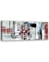 Canvas print for bedroom - Woman with glasses abstract | FEEBY