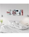 Canvas print for bedroom - Woman with glasses abstract | FEEBY