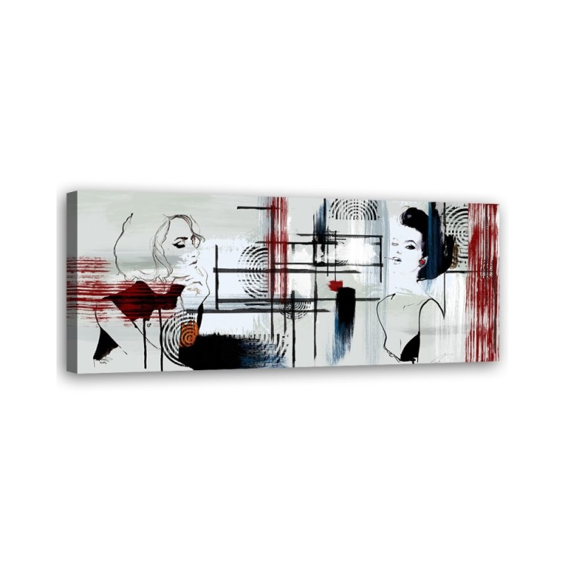 Wall canvas print - Two women abstract | FEEBY
