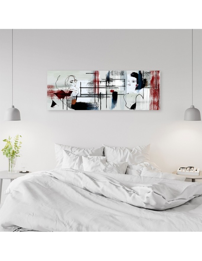 Wall canvas print - Two women abstract | FEEBY