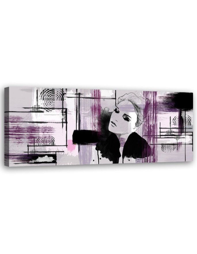 Canvas print Violet woman...