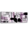 Canvas print for the wall - Violet woman abstract | FEEBY