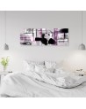Canvas print for the wall - Violet woman abstract | FEEBY