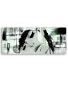 Modern painting for wall - Green woman abstraction | FEEBY