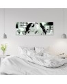 Modern painting for wall - Green woman abstraction | FEEBY