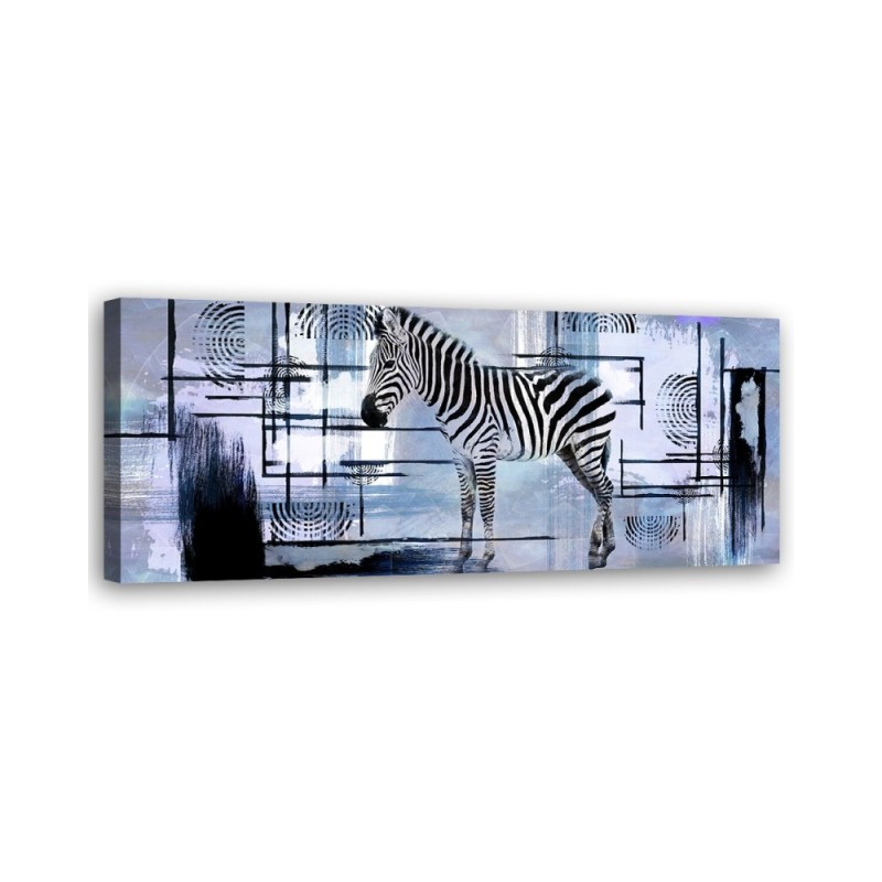 Picture for living room and bedroom - Zebra blue abstract | FEEBY