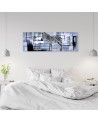 Picture for living room and bedroom - Zebra blue abstract | FEEBY