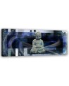 Wall painting for living room - Buddha on blue background | FEEBY