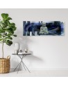 Wall painting for living room - Buddha on blue background | FEEBY