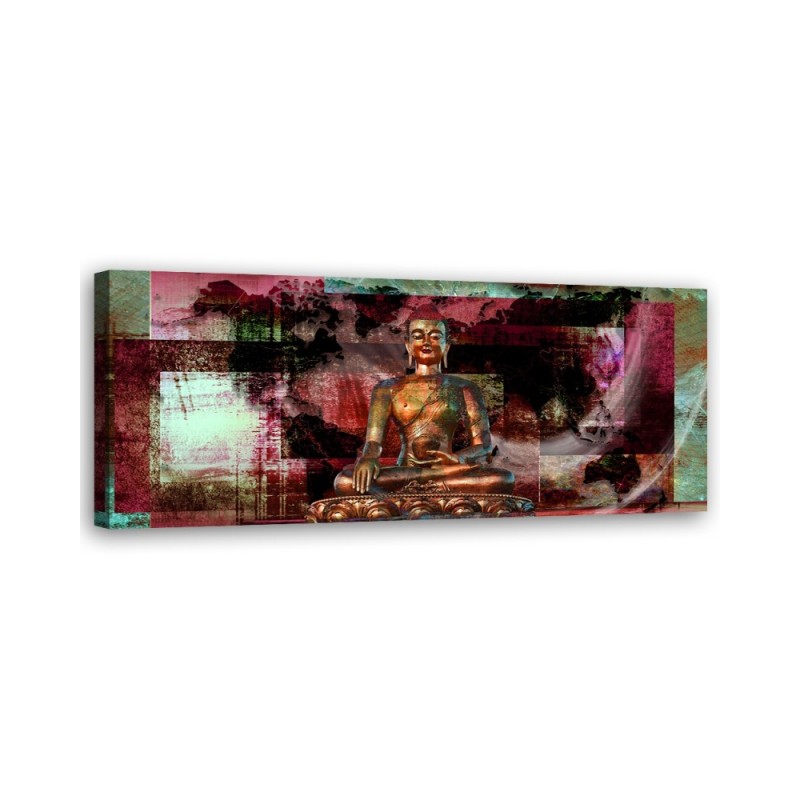 Decorative painting for wall - Pink Buddha Statue | FEEBY