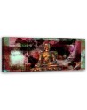 Decorative painting for wall - Pink Buddha Statue | FEEBY
