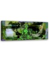 Canvas print for the living room - Green Buddha Statue | FEEBY