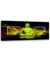 Canvas print for living room - Yellow buddha abstraction | FEEBY