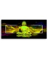 Canvas print for living room - Yellow buddha abstraction | FEEBY