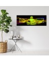 Canvas print for living room - Yellow buddha abstraction | FEEBY