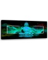 Canvas print for bedroom - Turquoise buddha abstraction | FEEBY