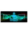 Canvas print for bedroom - Turquoise buddha abstraction | FEEBY