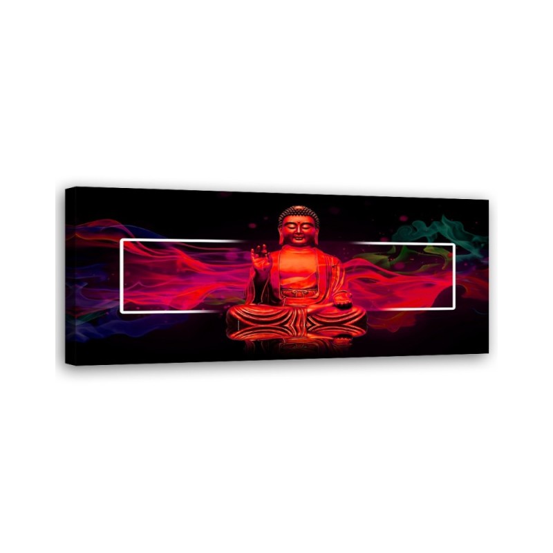 Wall canvas print - Red buddha abstract | FEEBY