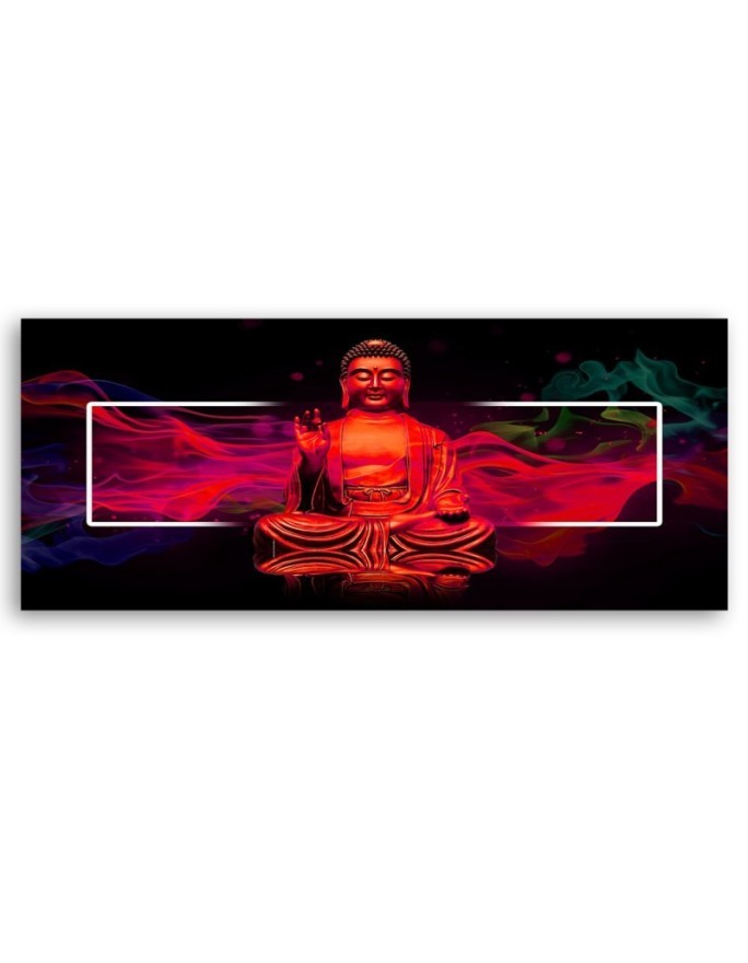 Wall canvas print - Red buddha abstract | FEEBY