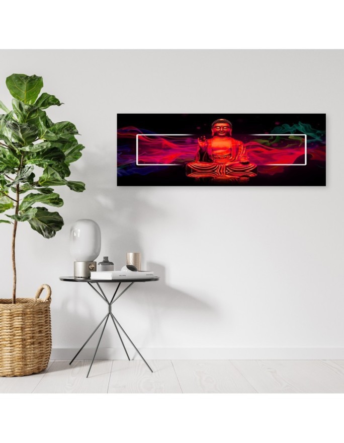 Wall canvas print - Red buddha abstract | FEEBY
