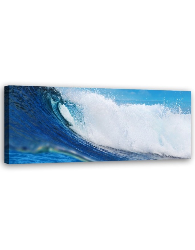 Canvas print Blue wave