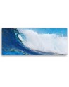 Modern painting for wall - Blue wave | FEEBY