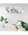 Canvas print - Blue Home lettering | FEEBY