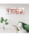 Canvas print - Red Home inscription | FEEBY