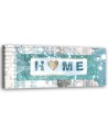 Decorative painting - Turquoise Home lettering | FEEBY