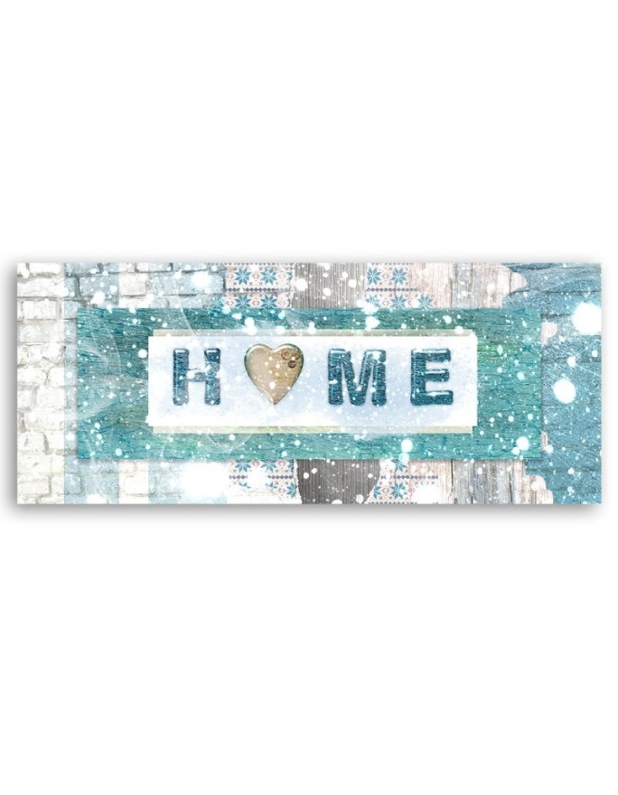 Decorative painting - Turquoise Home lettering | FEEBY