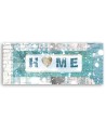 Decorative painting - Turquoise Home lettering | FEEBY