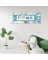 Decorative painting - Turquoise Home lettering | FEEBY