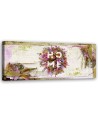 Canvas print for room - Home inscription with flowers | FEEBY