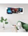 Decorative painting for wall - World map composition | FEEBY