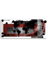 Canvas print for the living room - World map abstract | FEEBY