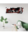 Canvas print for the living room - World map abstract | FEEBY
