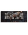 Canvas print for living room - Retro world map | FEEBY