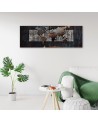 Canvas print for living room - Retro world map | FEEBY