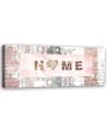 Wall canvas print - Snowy Home inscription | FEEBY