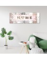 Wall canvas print - Snowy Home inscription | FEEBY