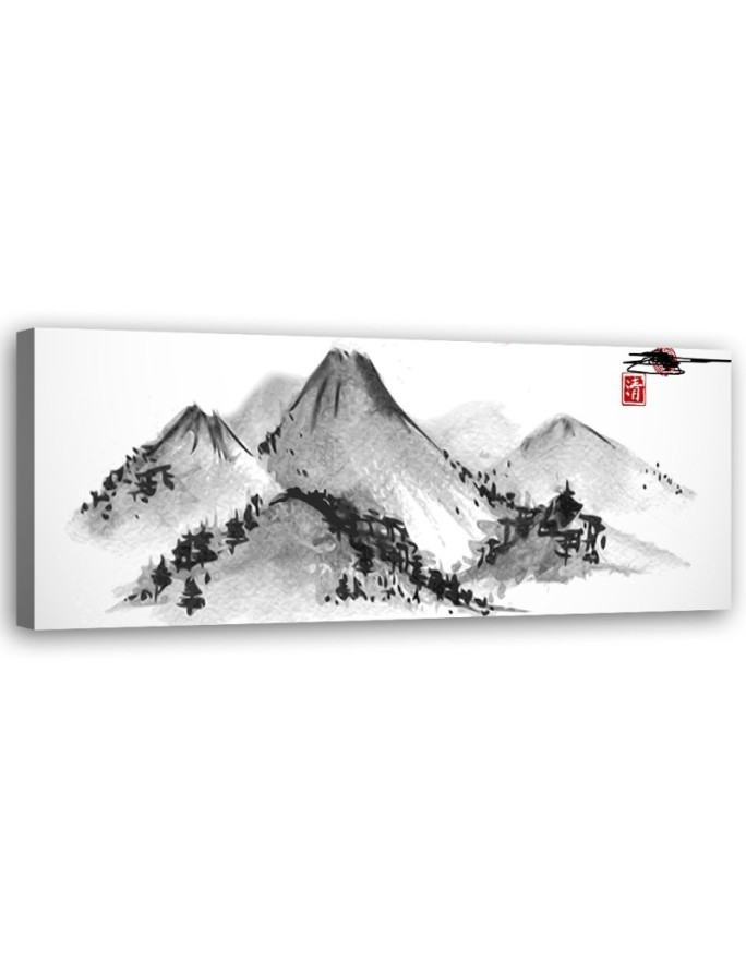Canvas print for the wall - Japanese mountains | FEEBY