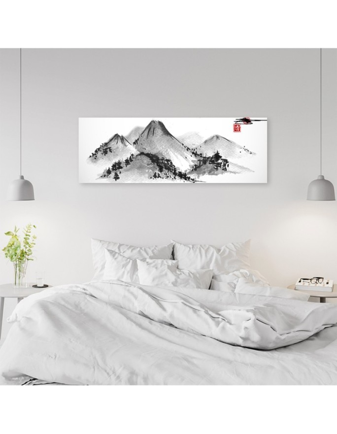 Canvas print for the wall - Japanese mountains | FEEBY